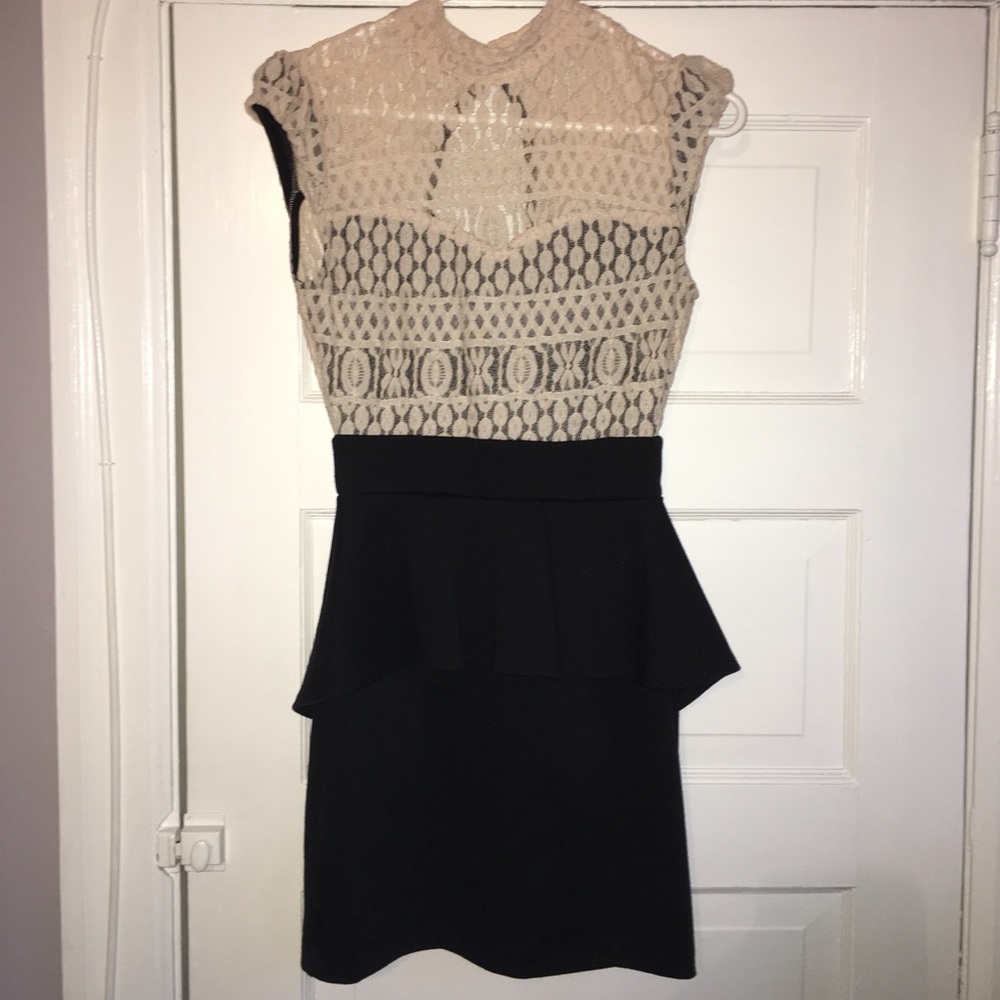 Lace and black dress